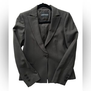 Women’s Size Small S Emporio Armani Dark Chocolate Blazer